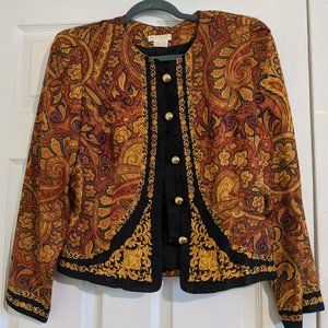 Vintage Brooks Brothers Silk Paisley Blazer